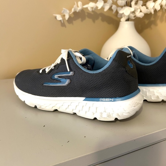Skechers GO Run 400 Sneakers Grey/Blue Size 9 - Picture 12 of 14